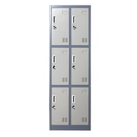 Prochef - Locker Casillero Metalico 2 Cuerpos 6 Puertas