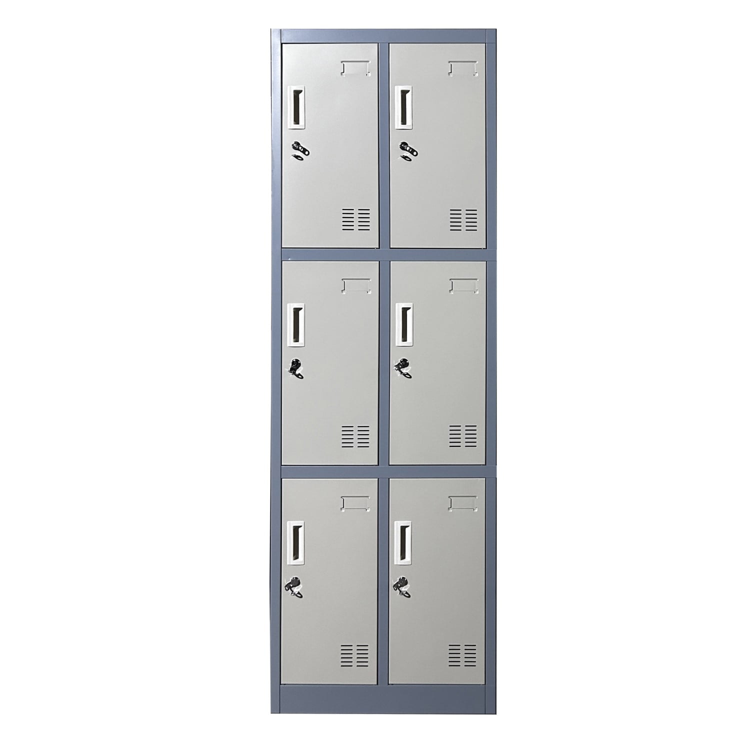 Prochef - Locker Casillero Metalico 2 Cuerpos 6 Puertas
