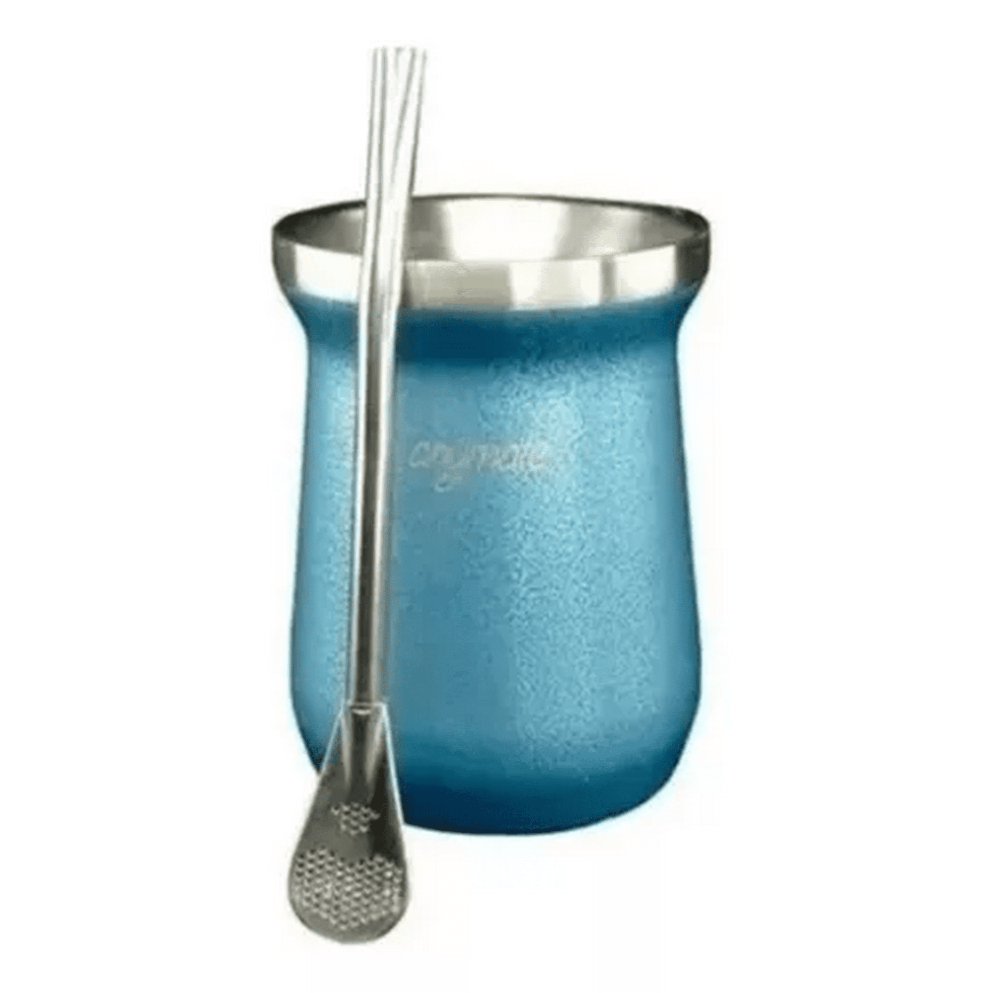 Genérico - Mate De 236 Ml Con Bombilla Anymate Premium, Color Azul