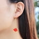 thumbnail image 5 of Pendientes de anime para mujer, aretes colgantes de esmalte de nube roja dorados, estéticos, kawaii, moda, cosplay, aretes colgantes de anime para hija, novia, joyería, 5 of 7