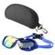 thumbnail image 2 of Gafas De Natación Profesionales, Gafas De Buceo Antideslizantes, Marco Azul, Chapado, 2 of 5