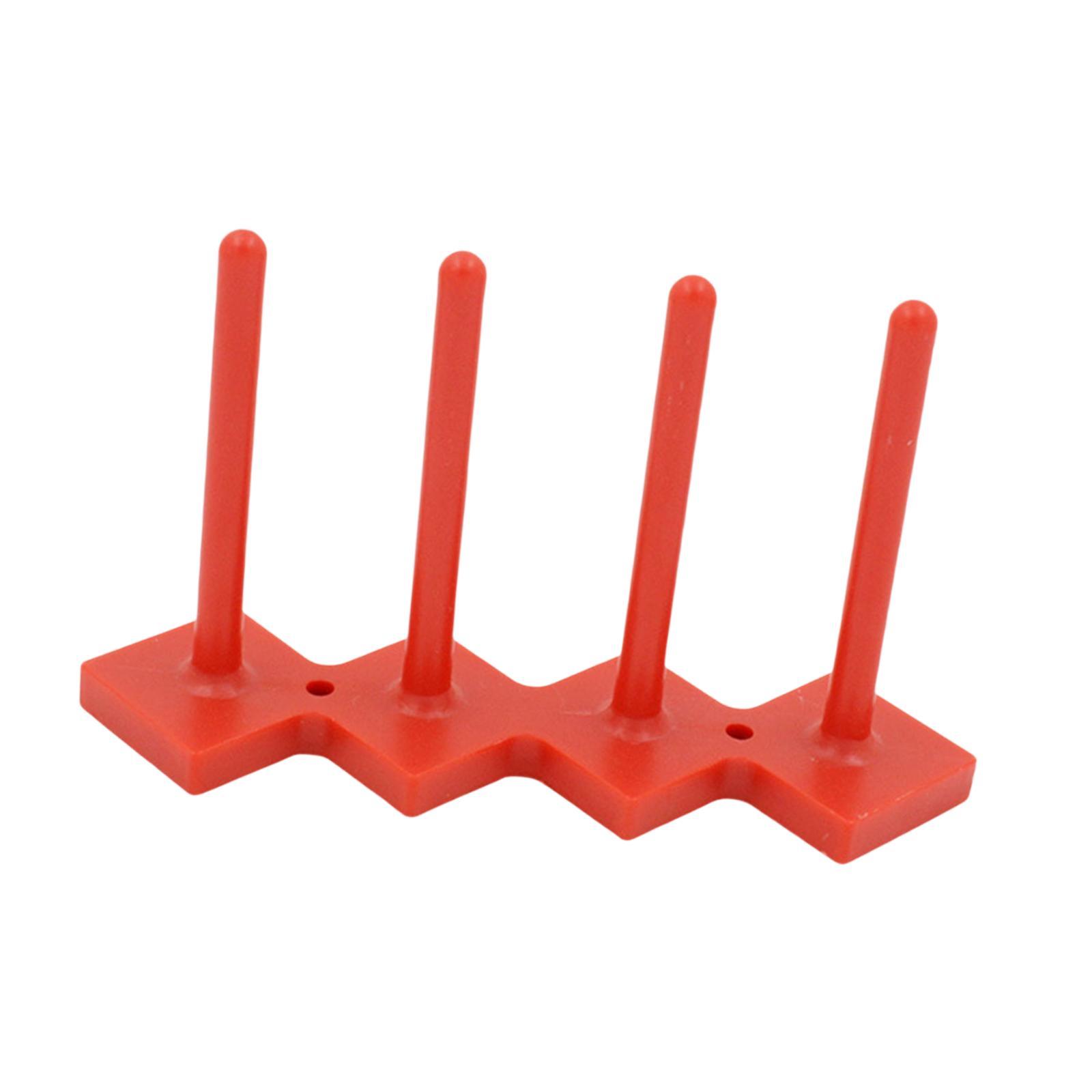 Magideal - Portacanillas, Portacanillas, Organizador De Canillas, 4 Opciones De Almacenamiento, Organización Compacta, Práctico Portacanillas De Alambre Para Aco Rojo