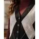 thumbnail image 1 of Chaleco Tejido Mujer Sin Mangas Diseño Rombos Cuello V negro Talla Única, 1 of 2