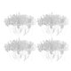 thumbnail image 5 of 200x Ramo De Flores Artificiales Con Cuentas De Acrílico Cristal Gota 15cm Blanco, 5 of 6