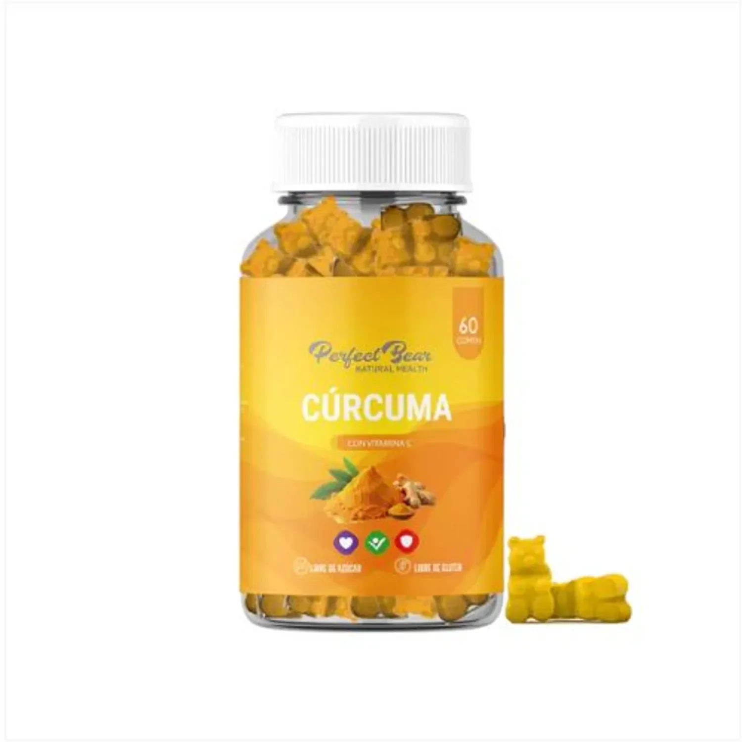 Perfect Bear Curcuma Con Vitamina C 60 Gomitas