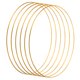 thumbnail image 1 of Uxcell Anillos de Atrapasueños de 9 Pulgadas, 6 Piezas de Aro Redondo de Metal para Macramé Floral, Oro, 1 of 6