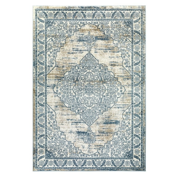 Alfombra Florida Azul 160 x 230 cm
