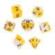 thumbnail image 5 of 7 Uds Dados Digitales De Varios Lados D4 D6 D8 D10 D12 D20 Para Juegos De Mesa Juguetes Accesorios Amarillo Blanco, 5 of 5