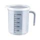thumbnail image 1 of Taza medidora con recipiente de líquido a escala, vaso cilíndrico graduado fácil de transportar, accesorios para hornear para agua fría y caliente en 500 ml, 1 of 4