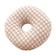 thumbnail image 5 of Almohada Para Piercing De Oreja En Forma De O Con Un Agujero Suave Para Personas Que Duermen De Lado Relajación A Cuadros Naranja, 5 of 5