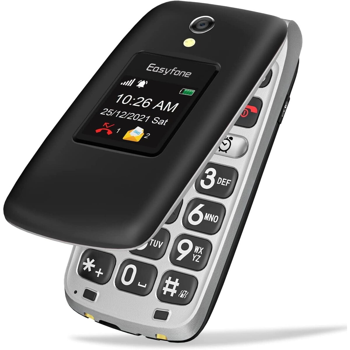Celular Easyfone Primea1 Pro Flip 4g 16gb Negro Para Adultos Mayores