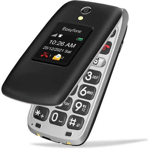 Celular Easyfone Primea1 Pro Flip 4G 16Gb Negro Para Adultos