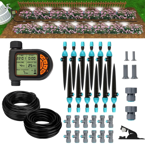 Kit Riego Automático Breeze Touch 120FT Timer Jardín