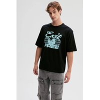 Fashionspark - Polera Hombre Print Central Negro - Lll