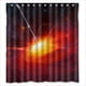 thumbnail image 1 of Cortina de ducha Quasar más distante, juego de cortina de baño con ganchos, tamaño 66 x 72 pulgadas, 1 of 3