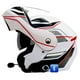 thumbnail image 1 of Casco Moto Getnoog Kuqibao Con Bluetooth K10 - Blanco Rojo y Gris, 1 of 4