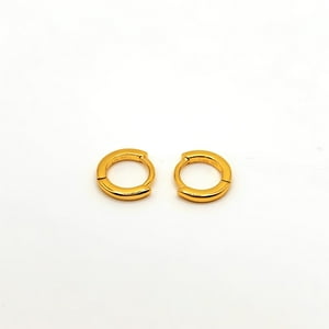 Tiana Joyas - Argollas De Plata Bañadas En Oro De 18K De 10Mm