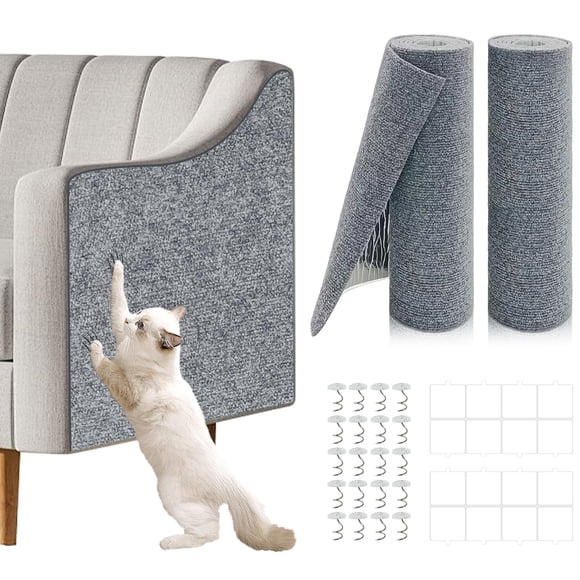 Alfombrilla para Rascar Gatos Giomre 2 piezas 200x40 cm Autoadhesiva