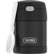 thumbnail image 1 of Tarro aislante para alimentos THERMOS FUNTAINER, 300 ml, negro con cuchara, 1 of 7