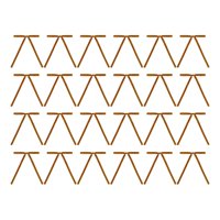 Bothyi - Juego De 24 Lazos Navideños De Terciopelo Para Decoración Navideña, Lazos De Cinta Para Navidad, Adornos Navideños En Marrón