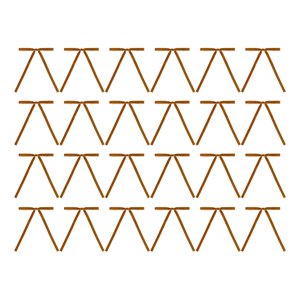 Bothyi - Juego De 24 Lazos Navideños De Terciopelo Para Decoración Navideña, Lazos De Cinta Para Navidad, Adornos Navideños En Marrón