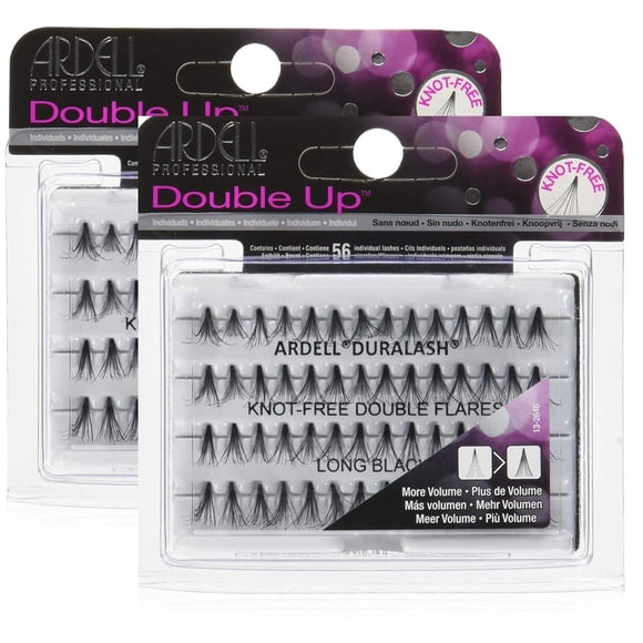 Pestañas Ardell DOUBLE UP Duralash anudadas con doble destello
