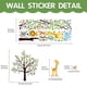 thumbnail image 2 of Pegatinas de pared con diseño de animales del bosque, árboles, ciervos y búhos, para habitación de bebé, habitación infantil, sala de estar, decoración de pared, 2 of 6