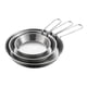 thumbnail image 1 of Pan De Acero Inoxidable De 3 Piezas Pan De Acero Inoxidable Redonda Redon Stick Para Restaurant RVS Inducción, 1 of 5