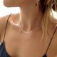 thumbnail image 3 of Collar de plata Turandoss, juego de collares en capas chapado en oro blanco de 14K, 3 of 6