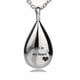 thumbnail image 1 of Teardrop Cremation Jewelry For Ashes Stainless Steel Keepsake Ash Pendant Holder Ashes For Pet Human Memorial Urn Necklace, 1 of 2