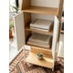 thumbnail image 3 of Estante Librero Multiuso 3 Niveles con Puertas 38x30x112 cm Madera y Blanco, 3 of 4