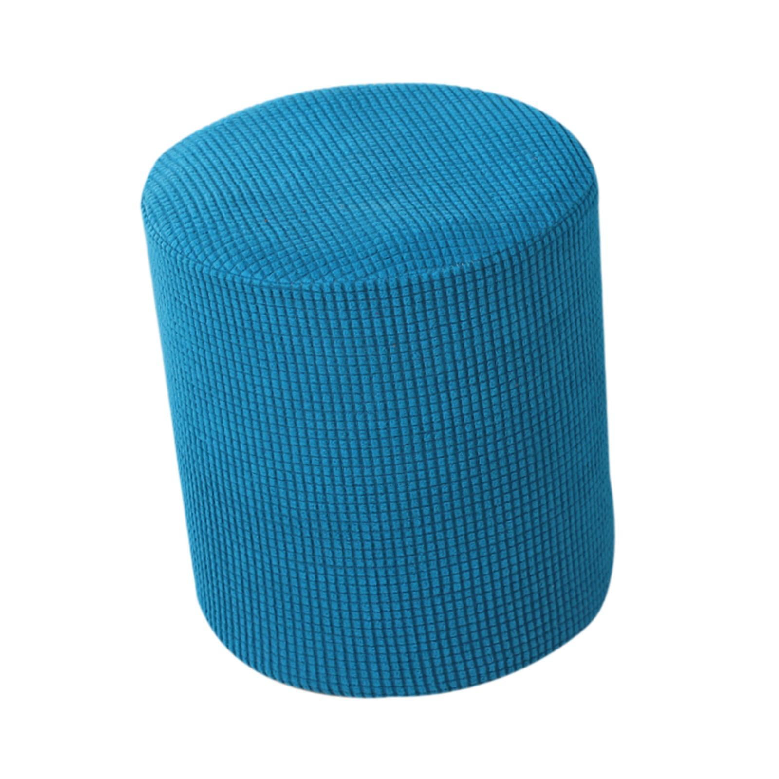 Magideal - Funda Otomana, Funda Para Reposapiés, Decoración Elástica, Protector Para Reposapiés, Funda Otomana, Funda Para Reposapiés Para Dormitorio, Apartament Cian Claro