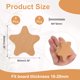 thumbnail image 2 of Uxcell 6 Pcs Perillas de Madera con Forma de Estrellas para Muebles de Guardería, Armario, Puerta de Armario, 2 of 7