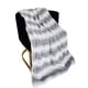 thumbnail image 3 of Manta decorativa de piel sintética Plutus Brands Furever gris plata, 3 of 3