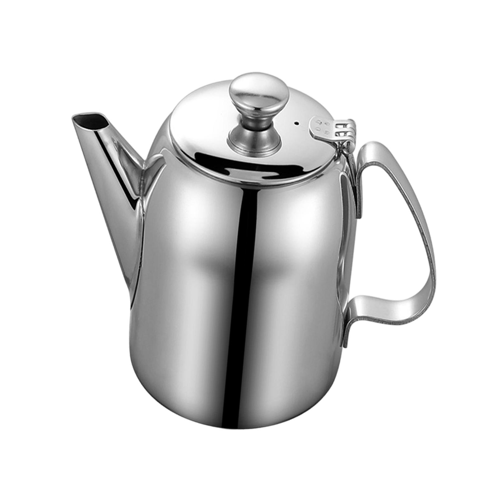 Magideal - Té De Acero Inoxidable Jarra De Agua Fría Jarra De Agua Múltiple De Múltiples Usos Múltiples Teaware Brew Jarra De Agua Hervidor De Agua Para Acampar Xxl