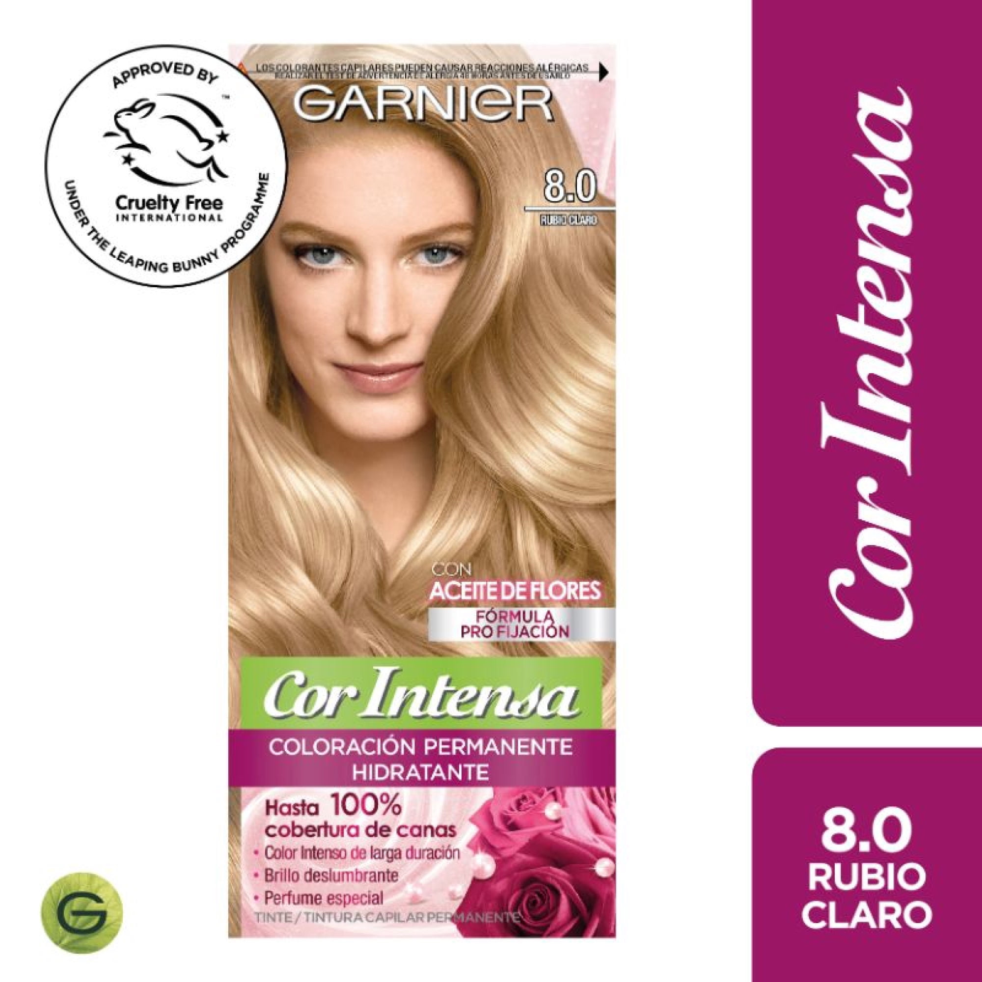 Coloración Cor Intensa Garnier Cabello 8.0 Rubio Claro