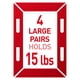 thumbnail image 2 of Tiras para colgar cuadros Command, 6,8 kg, 14 pares, color blanco, 2 of 6