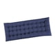 thumbnail image 5 of Cojín de asiento con respaldo alto, funda de poliéster grueso, lazos adjuntos, relleno de espuma EPE, repuesto para sillón reclinable mecedor, adecuad Azul oscuro, 5 of 5