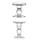 thumbnail image 2 of 2x Candelabros De Vidrio Transparente Candelabro Candelabro, 2 of 4