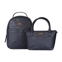 Pack Nautica Mochila Queen + Bolso Tipo Cartera Delray Azul