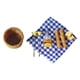 thumbnail image 2 of Mini Paño de Picnic para Casa de Muñecas, Azul a Cuadros, 2 of 3