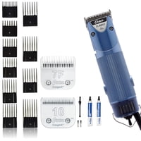 Set Grooming Clipper Oster A5 Doble Velocidad Con Cuchillas Y Peines