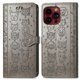 thumbnail image 1 of Funda Cartera FOXDOCK para iPhone 15 ProMax , Flip PU con Relieve de Gatos y Perros, Tarjetero y Soporte, 1 of 6