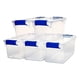 thumbnail image 1 of Contenedor de almacenamiento Homz de plástico transparente de 7.5 cuartos de galón (paquete de 5), 1 of 8