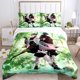 thumbnail image 1 of v2011 Bed Sheets Anime Demon Slayer Print Bedding Set /pieces Nezuko Bed Linen Queen Double Single King Size Duvet Cover Set Kids Adults Gift 3-Piece Bedding Set (1 Duvet Cover + 2 Pillow Shams) Bed S, 1 of 5