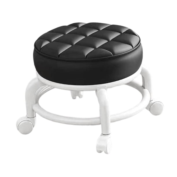 Paburas de rodillos giratorios de 360 degree Reladores giratorios universales de bajo ruido infantil Pequeño silla giratoria Cambiar asiento de taburete negro