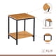 thumbnail image 3 of Velador Mesa Auxiliar Lateral de 2 Niveles - Madera Clara, 3 of 4