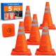 thumbnail image 1 of [Conos de seguridad vial] TENKAIWICK de 18 pulgadas con collares reflectantes (paquete de 5), 1 of 5