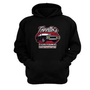 Genérico - Polerón Canguro Torettos Negro Talla S Unisex