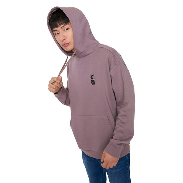 Polerón Hombre Hood Print Asiatico Rosado Corona